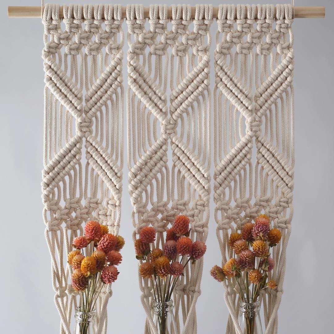 Giỏ Treo Hoa Trang Trí Tường Macrame GH01 - Sản Phẩm Handmade Nghệ Thuật, Dùng Treo Tường Decor, Làm Quà Tặng, Trang Trí Phòng Khách, Phòng Ngủ (Trang Trí Nhà Cửa)