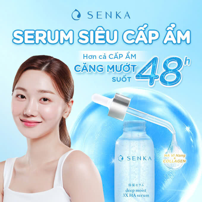 Serum Senka Dưỡng Ẩm Chuyên Sâu Và Ngừa Lão Hóa Deep Moist 3X HA Serum 30ml