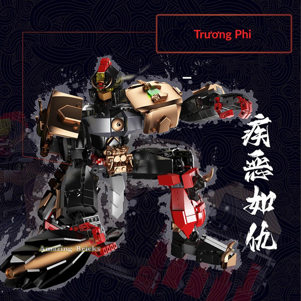 Đồ chơi Lắp ráp Trương Phi, Mould King 93004 Ngũ hổ tướng, Xếp hình thông minh, Mô hình tướng tam quốc