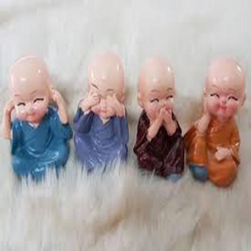 Bộ Tượng Tứ Không Với 4 Sắc Màu Ngộ Nghĩnh,tượng may mắn ý ngĩa phong thủy tấn tến.