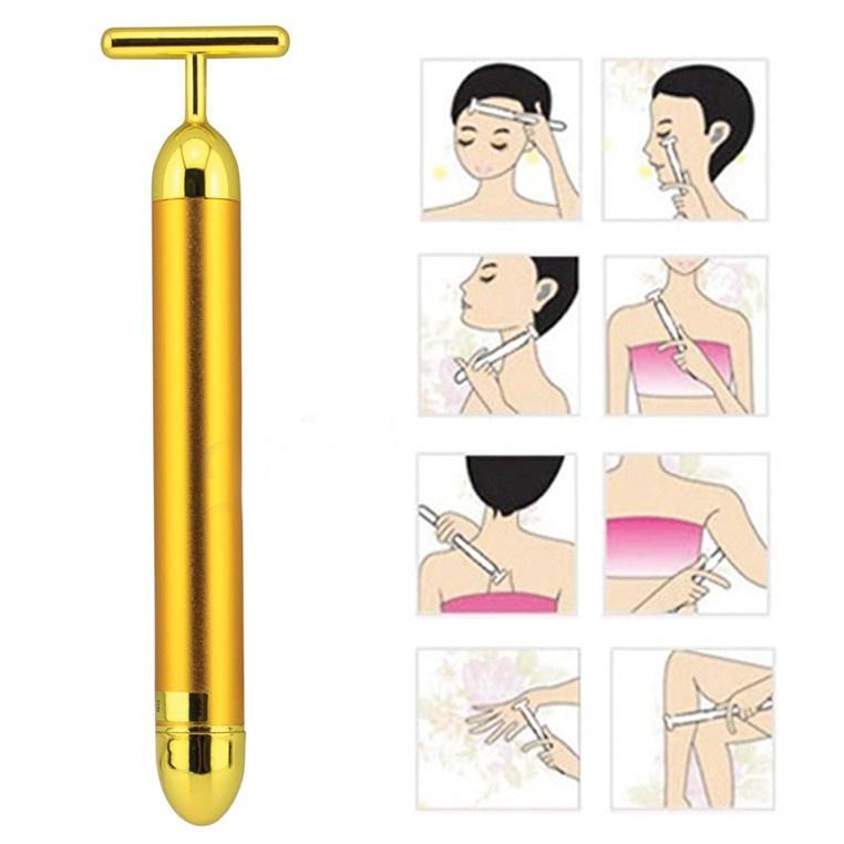 Máy Massage Mặt Xóa Nhăn, Cây lăn massage mặt nâng cơ trẻ hóa da hình chữ T (Hàng Có Sẵn) (Hàng Chính Hãng)