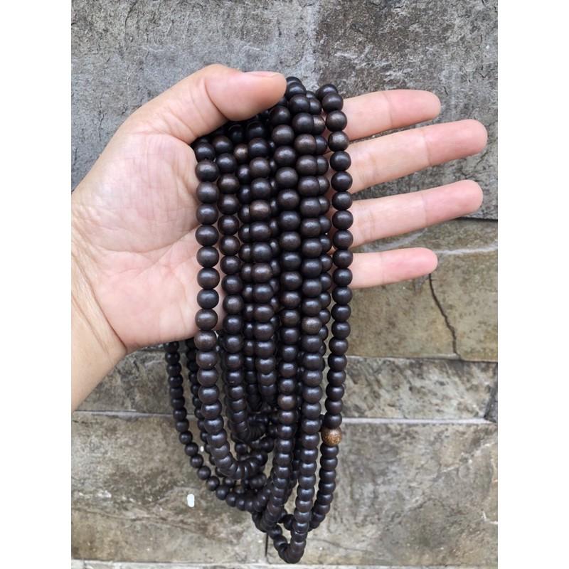 Vòng tay 108 hột trầm indo