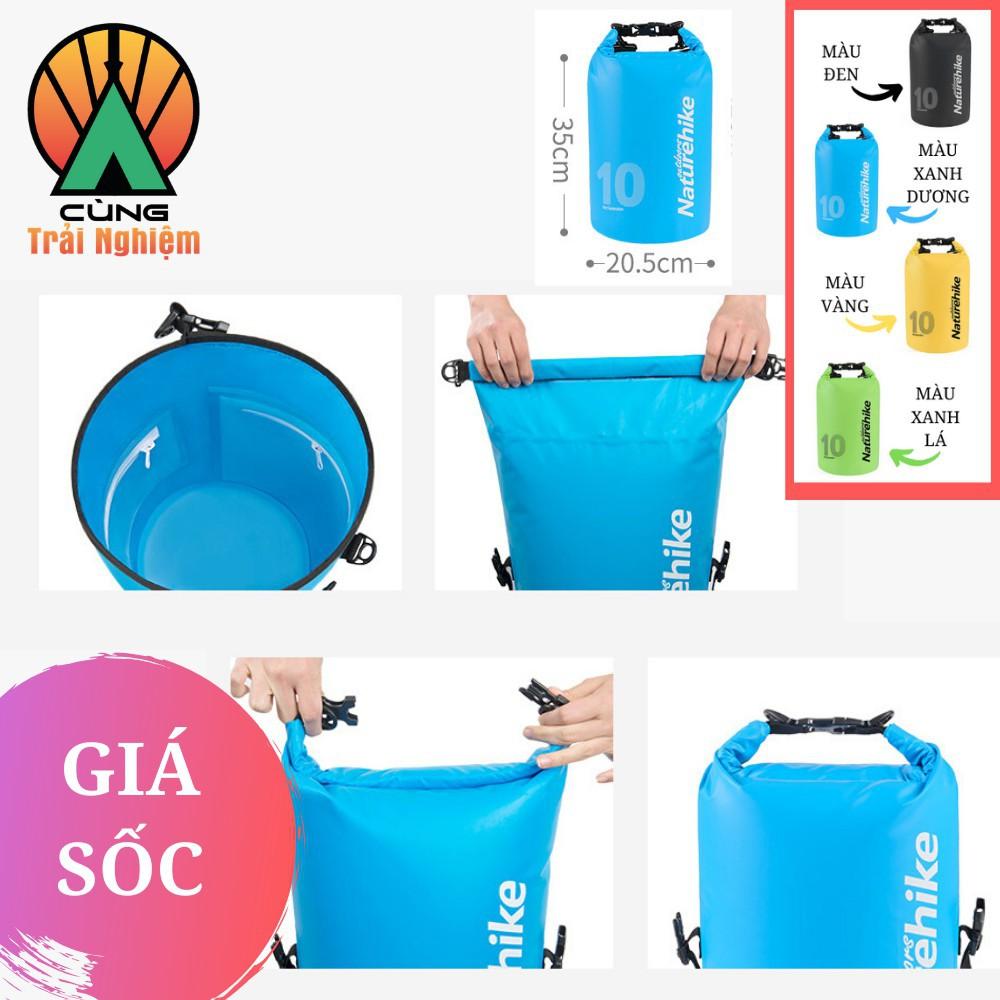 Túi Chống Nước 10L Đựng Đồ Quần Áo Dành Cho Đi Biển NatureHike NH18F007-D