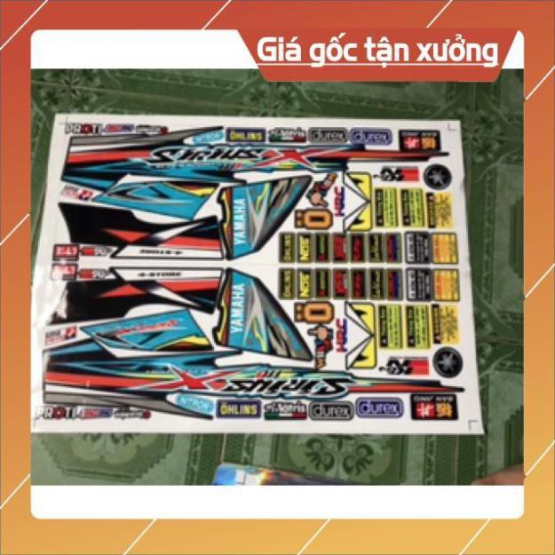 Tem rời Sirius chữ X xanh đen sản phẩm y hình 100%