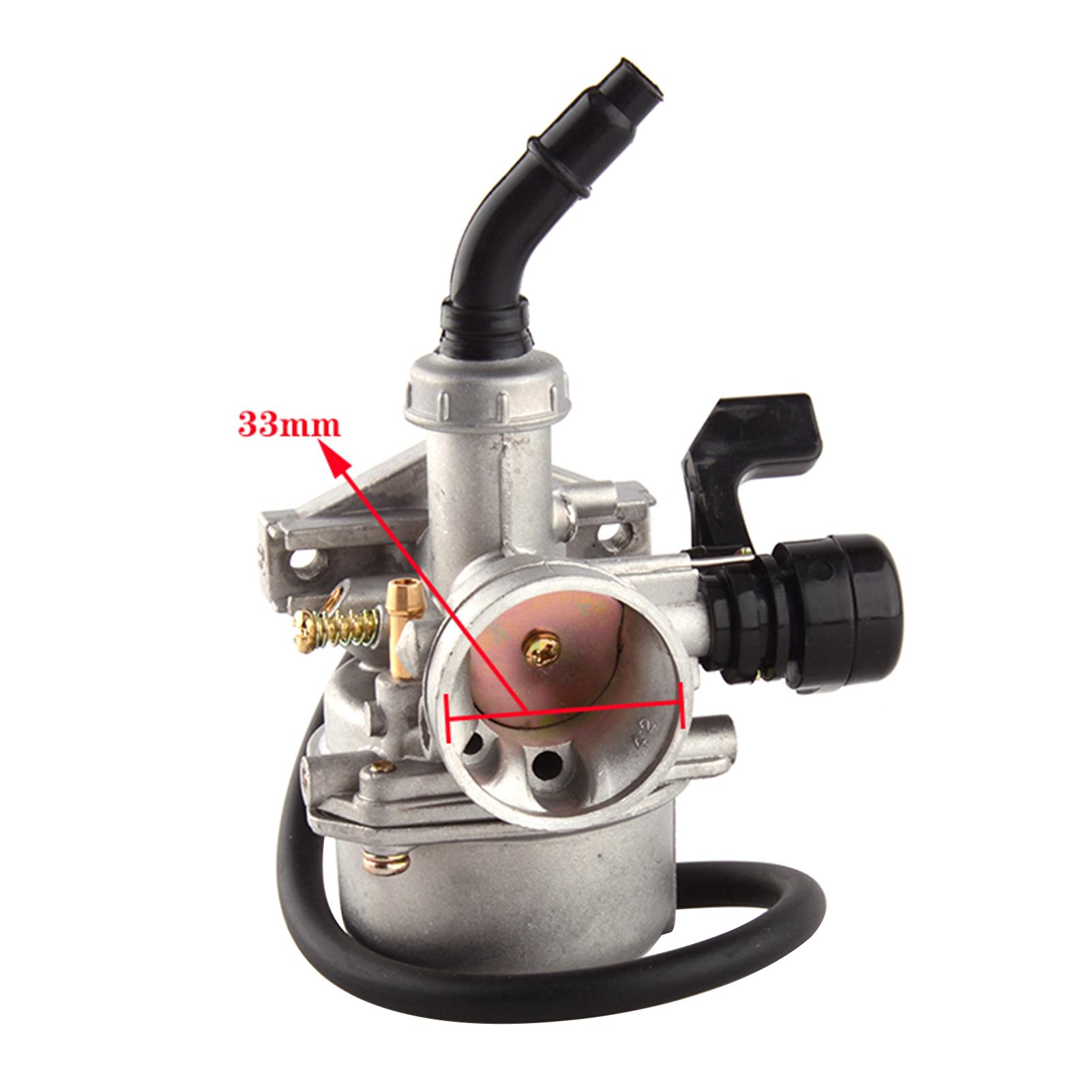 PZ19 Carburetor with Air Filter Fuel Filter for 50CC-125CC Dirt Bike ATV Scooter Moped