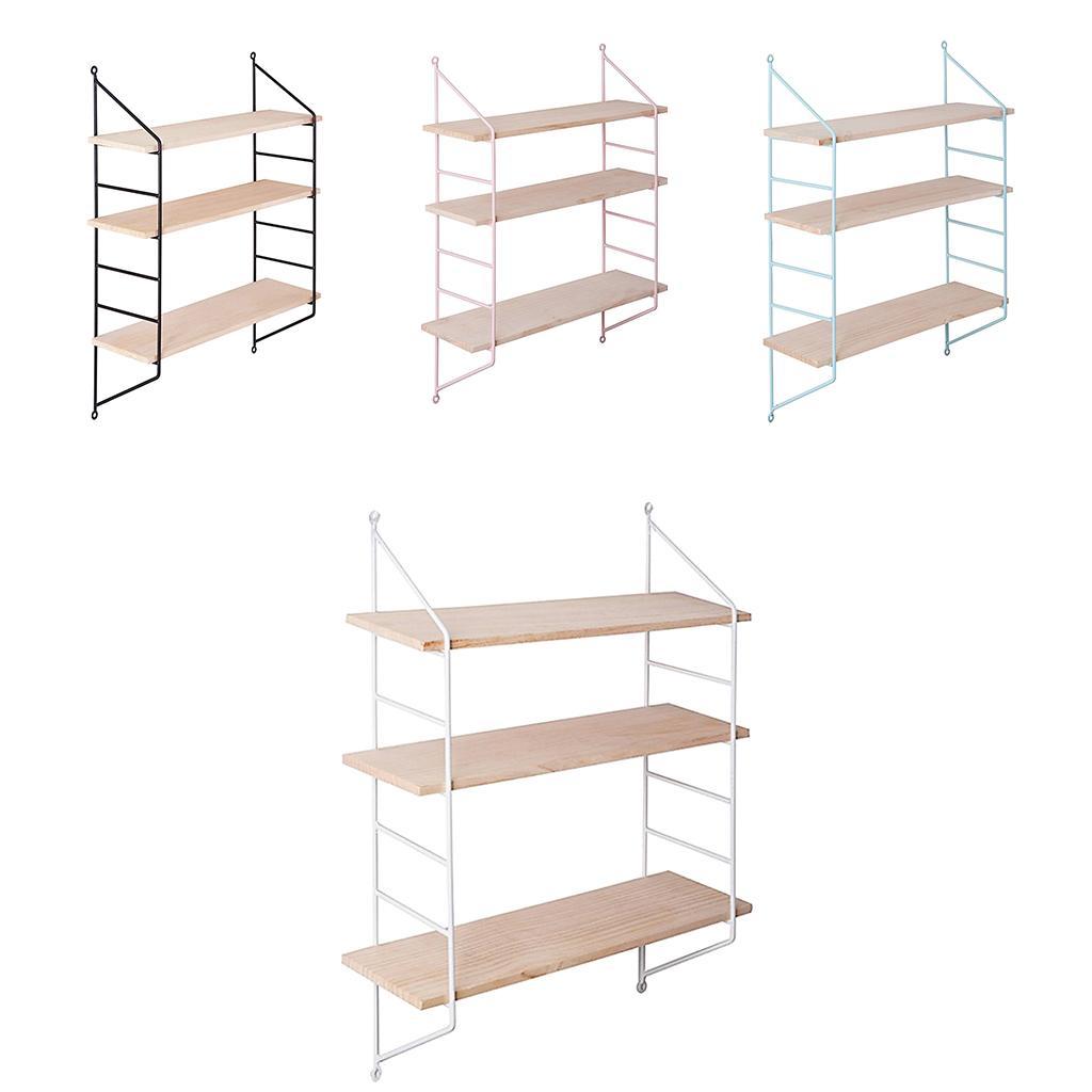 3 Layer Wall Hanging Wooden Shelves Floating Wall Shelf Home Decor White