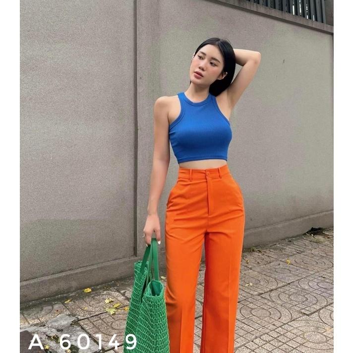 Áo ba lỗ croptop trơn nhiều màu ( len tăm )