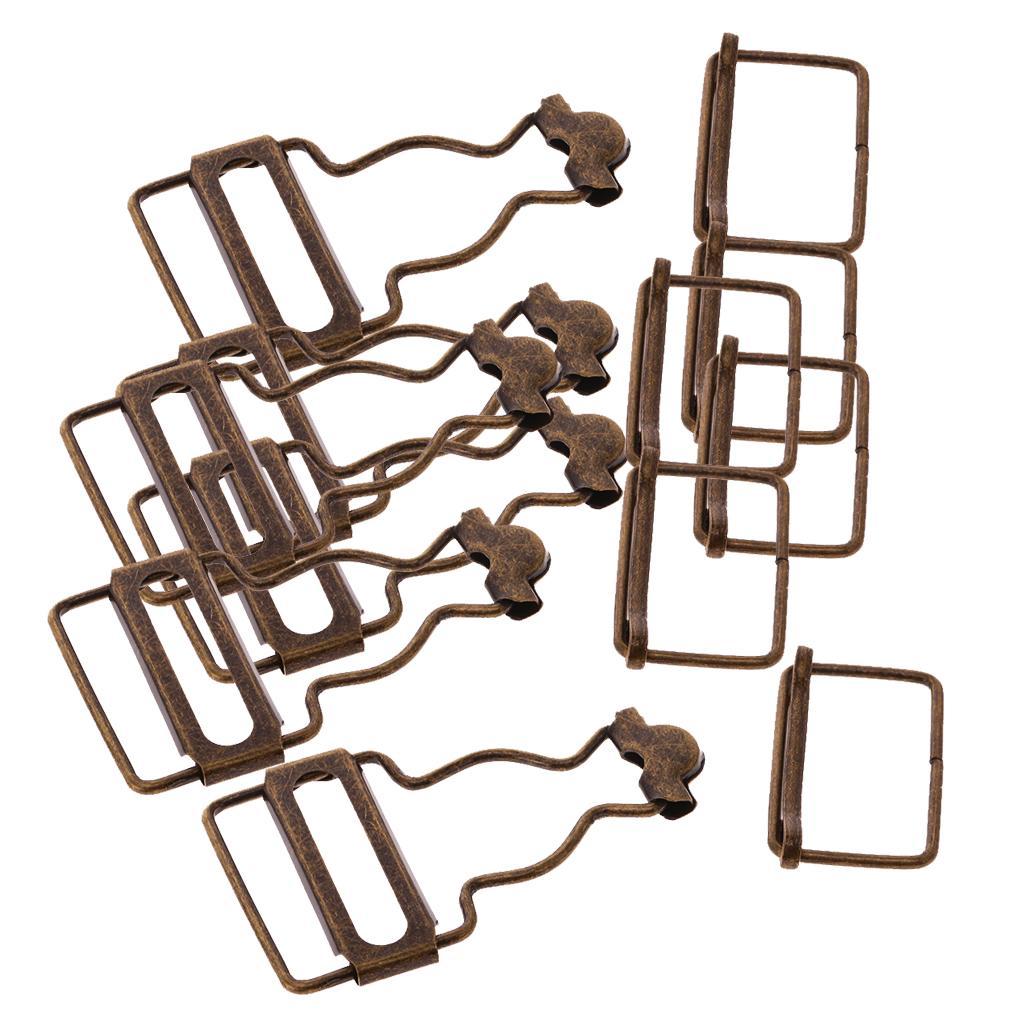Set of 12 Metal Adjustable Buckle Connector for Bag Strap Accessories