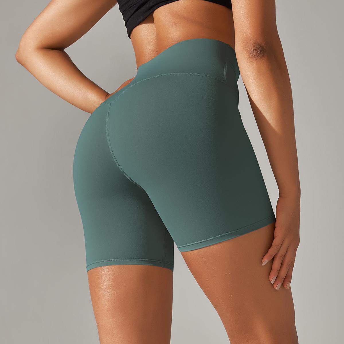 Quần short yoga quần short thể dục nữ chạy xe đạp xe đạp quần short thể thao thoáng khí Color: Cocoa Size: XL