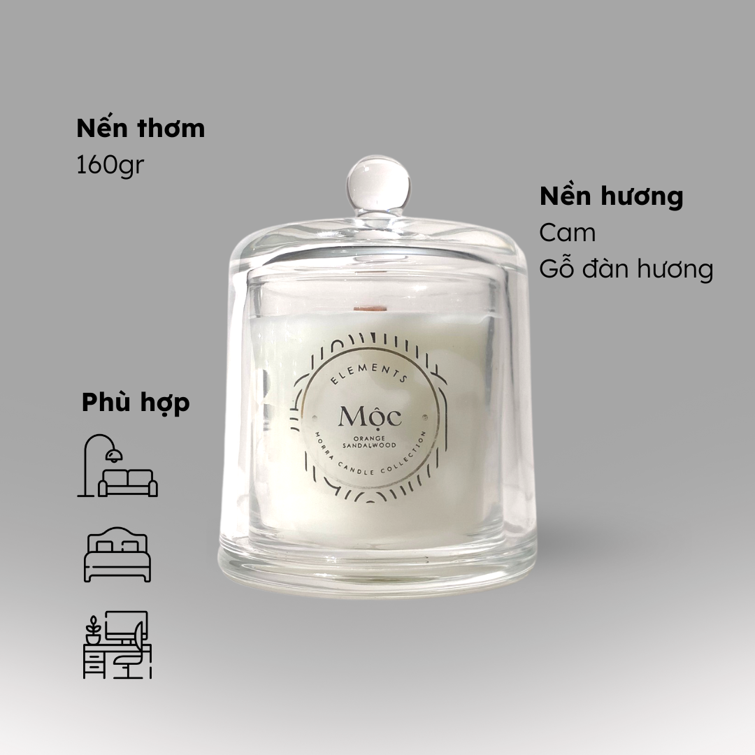 Nến Elements Mệnh Mộc - Orange Sandalwood