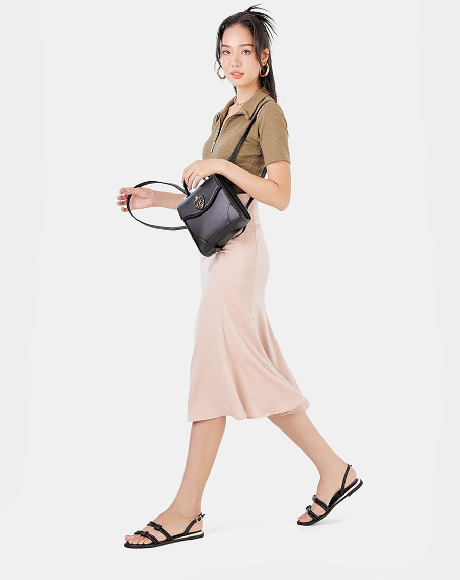 Giày Sandal Bệt Nữ 3cm Thời Trang JUNO Thắt Nút Trang Trí SD03061