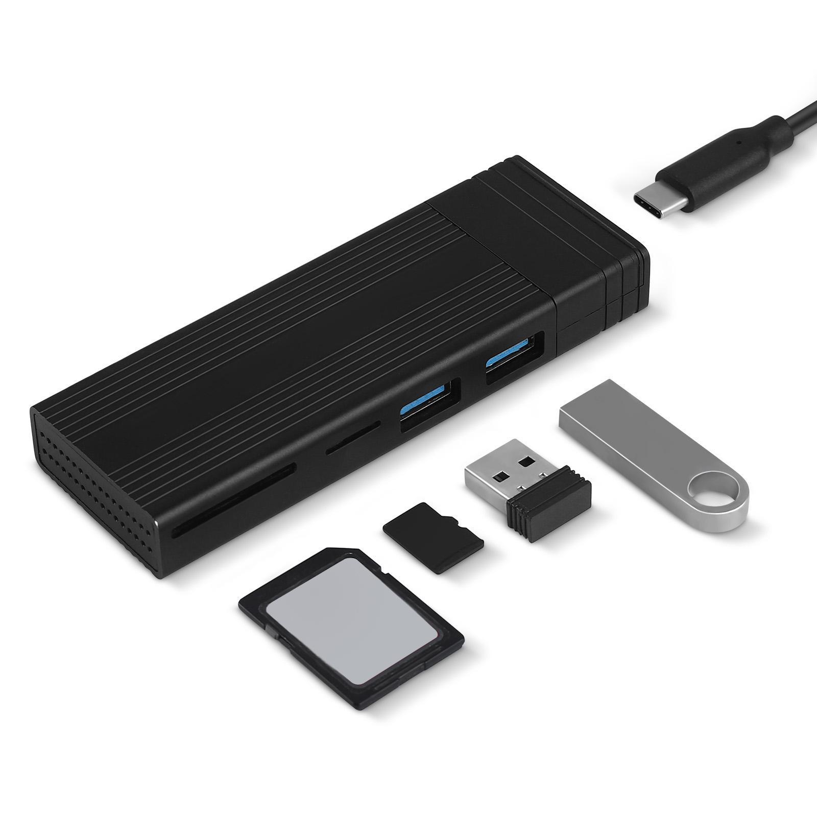 M.2 NVMe SATA SSD Enclosure M.2 SSD Case 10 Gbps 6Gbps Compact for PC Phone