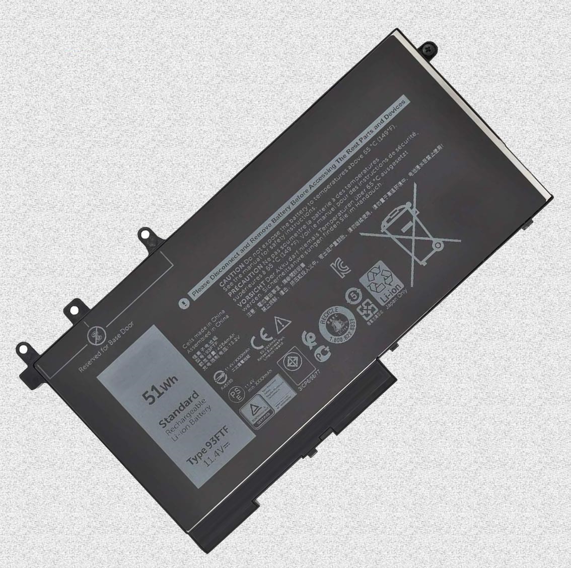 Pin dành cho Laptop Dell  Latitude E5280 E5480 E5580 E5290 E5490 E5590 51Wh 93FTF
