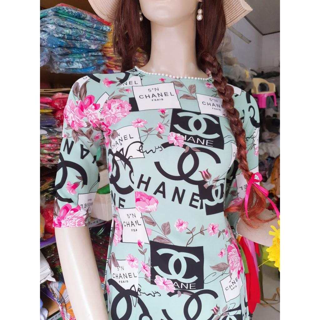 Giá xưởng- áo dài truyền thống hoa nhí