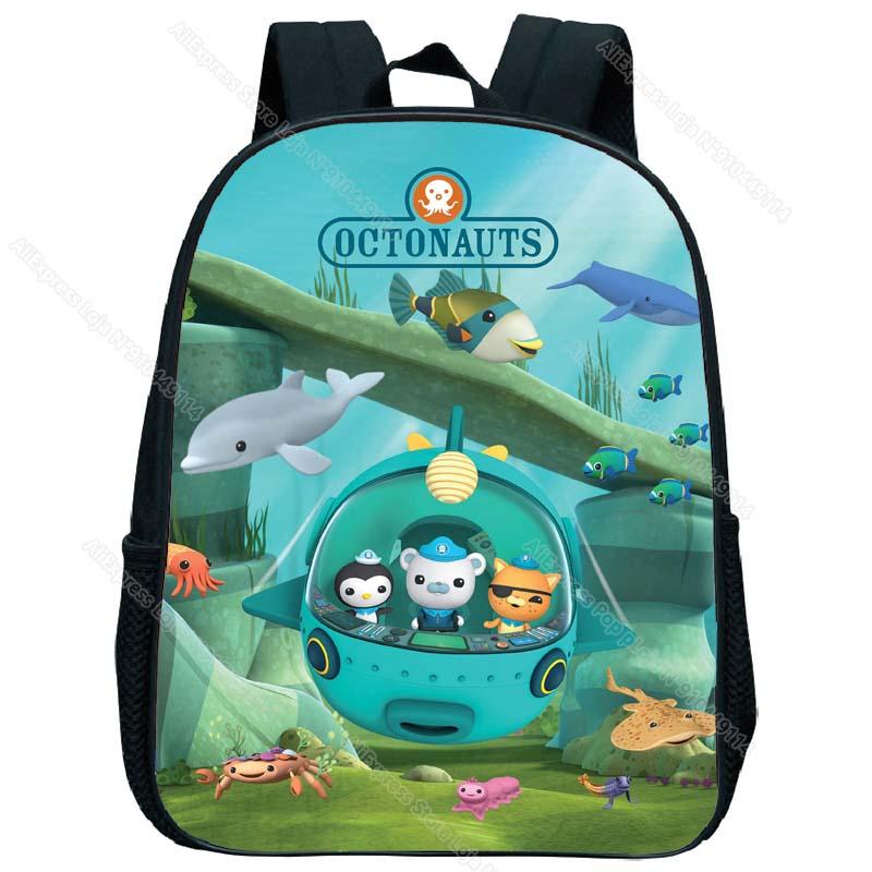Octonauts Tập Đi Mẫu Giáo Ba Lô Trẻ Em Hình Hoạt Hình Ba Lô Trẻ Em Anime Có Túi Bé Bắt Đầu Học Quà Tặng Dành Tất