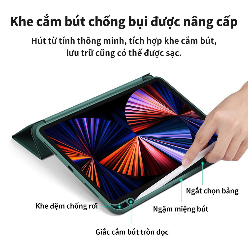 A5656 - Bao da dành cho Ipad Mini6 iPad Gen9 10.2 11 Inch 2021 Ipad Air4 10.9 Vỏ Acrylic Có Thể Tháo Rời