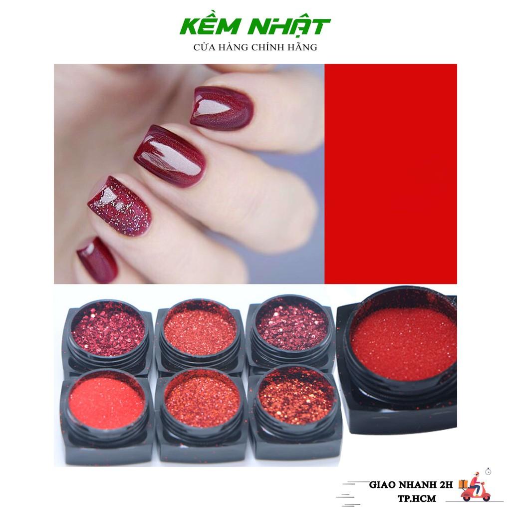 Set 6 hủ nhũ rắc móng , nhũ rắc nail siêu sáng