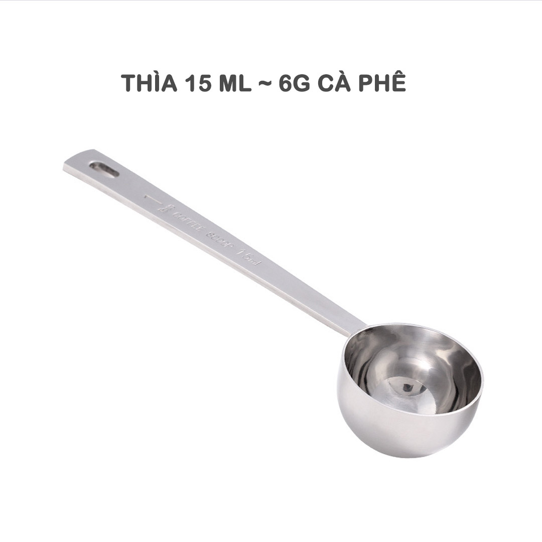 Muỗng đong cà phê Inox 304 cỡ 15ml & 30ml