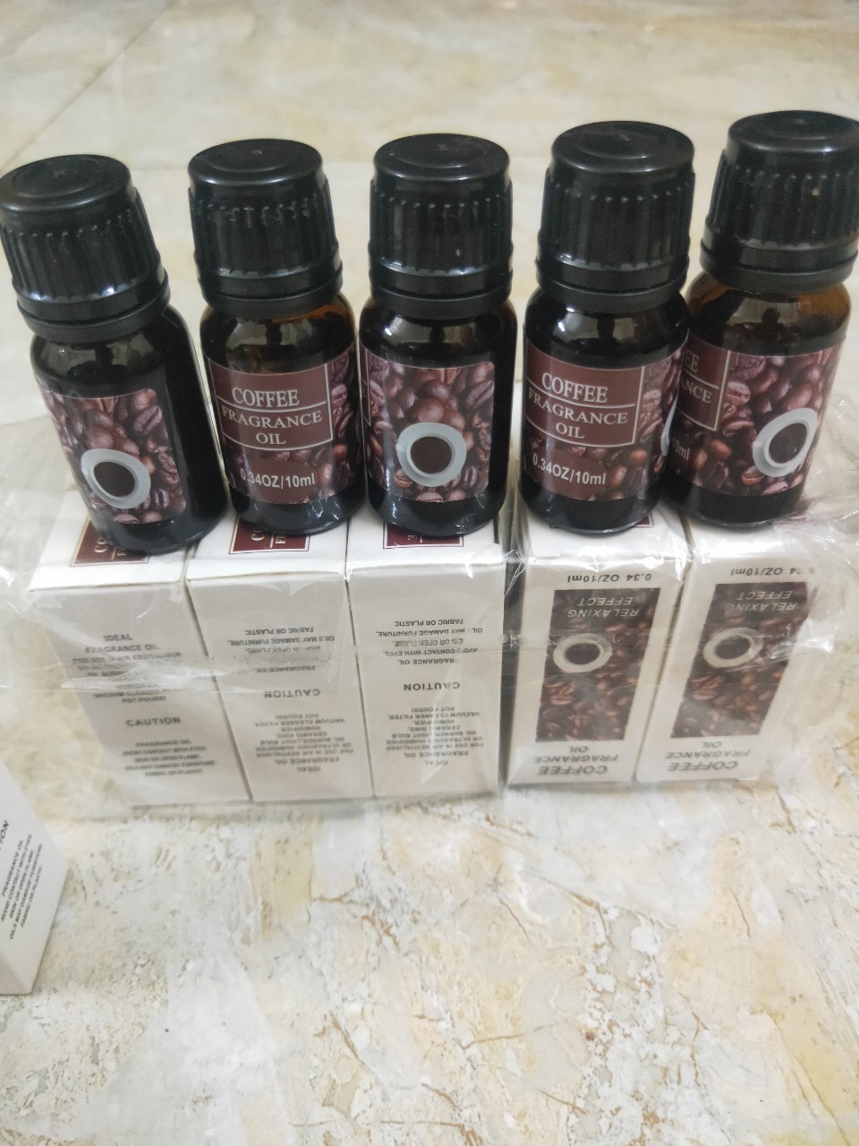 Lọ Tinh Dầu Cafe Fragrance đổ thêm hoặc Xông Làm Thơm, Khử Mùi đặt Xe Ô Tô