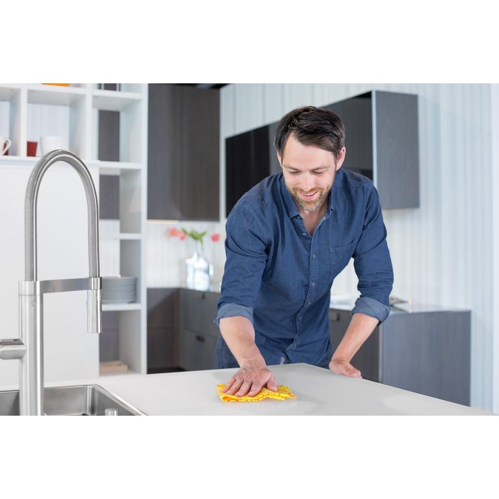 Khăn lau đa năng siêu thấm VILEDA gói 3 cái, vải sợi microfibre, không rách, không để lại vệt - TSU156137