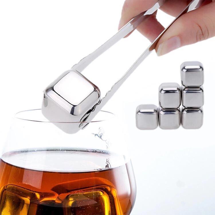 Combo 8 Viên Đá Làm Lạnh Không Tan Bằng Thép Không Gỉ - Miễn Phí Vận Chuyển