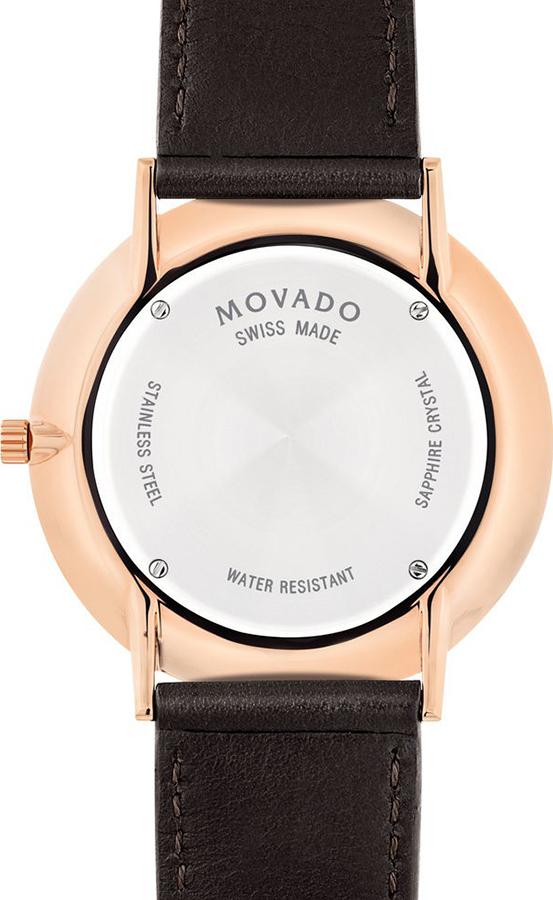 Đồng Hồ Nam Dây Da Movado 0607089 (40mm) - Mặt Trắng