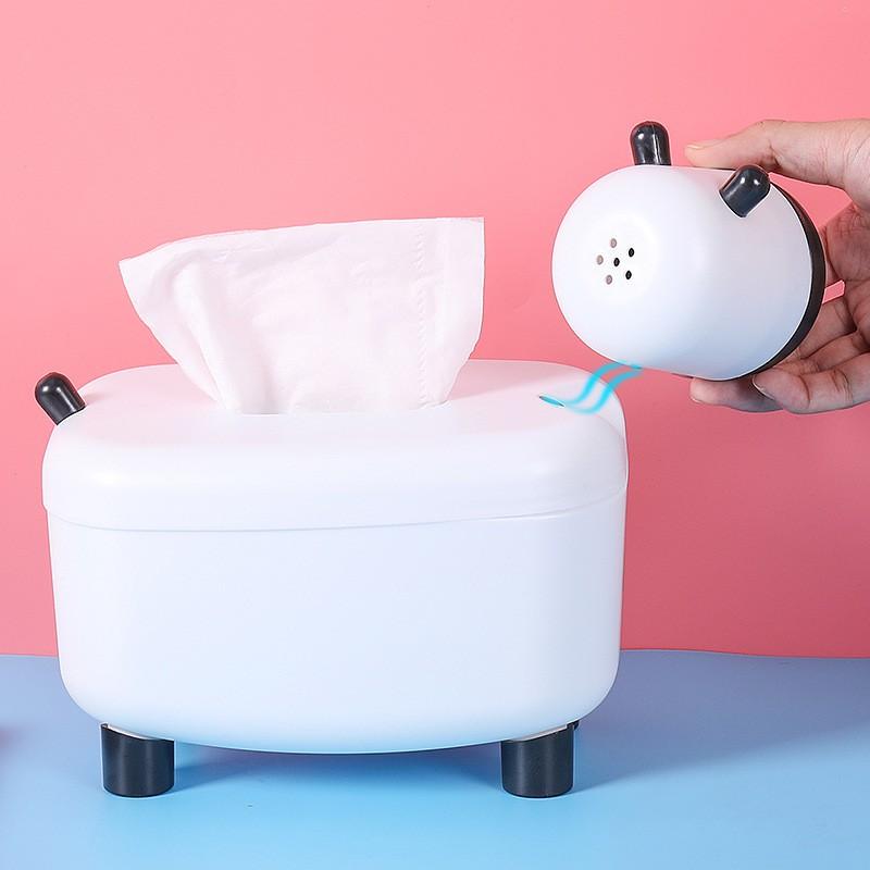 Hộp đựng khăn giấy để bàn hình con cừu