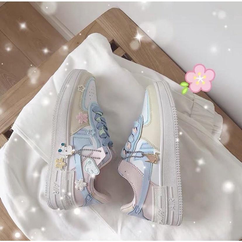 GIÀY NỮ ULZZANG KẸO NGỌT, SNEAKER AF1 HOT TREND