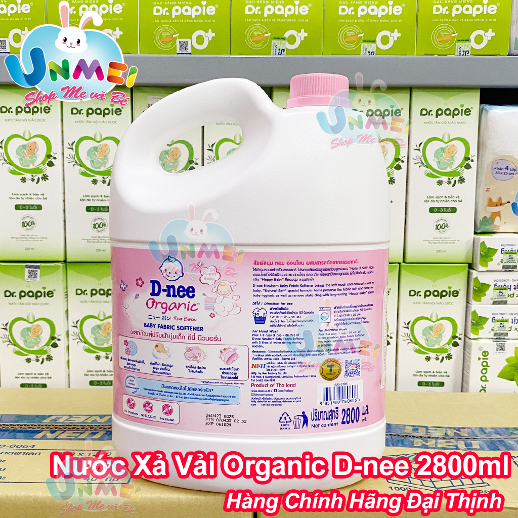 Dung Dịch Xả Quần Áo Cho Bé D-nee - Chai 2800ml (Hồng)