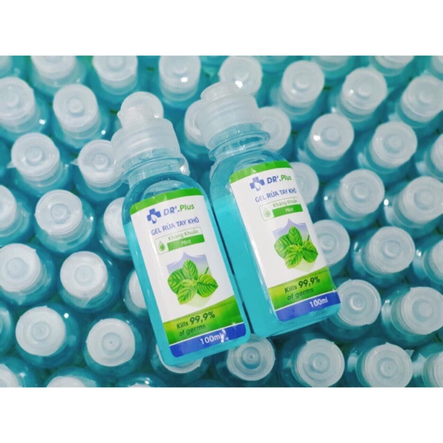 Tinh Dầu Bạc Hà Leviter 100ml Tặng Kèm Gel Rửa Tay Khô Sạch Da Kháng Khuẩn Hương Bạc Hà 100ml