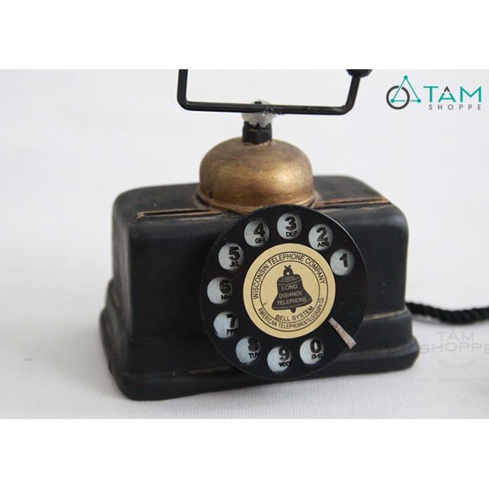 Mô hình Điện thoại cổ quay số tay cầm rời