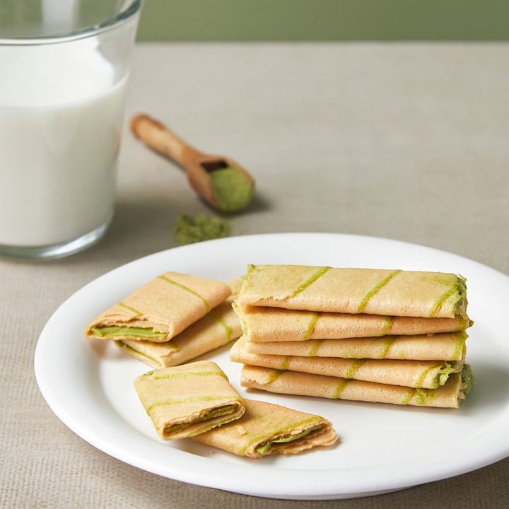 Bánh Crepes Vị Trà Xanh No Brand Hộp 90g
