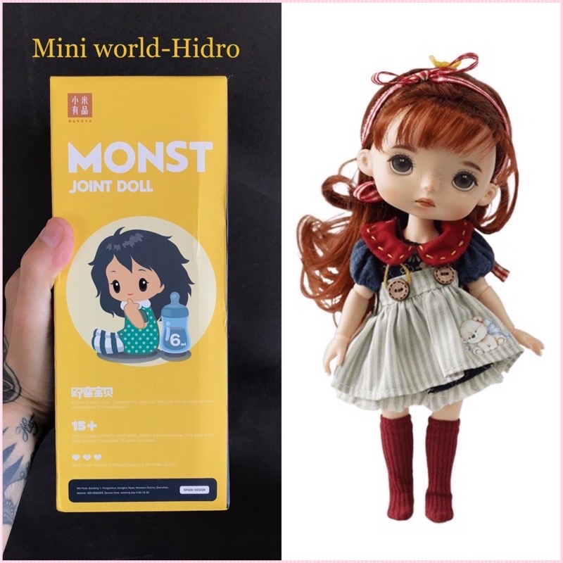 ￼Búp bê Monst jonint doll  Full khớp tay chân 20cm