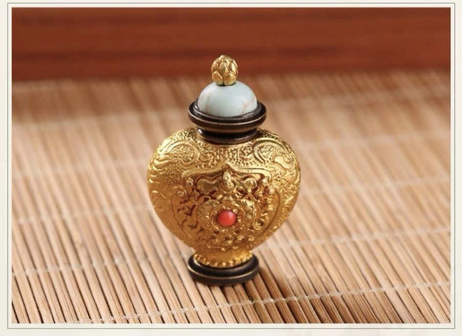 Ga’u bảo bình mini đeo cổ - đựng cát xá lợi thuốc pháp