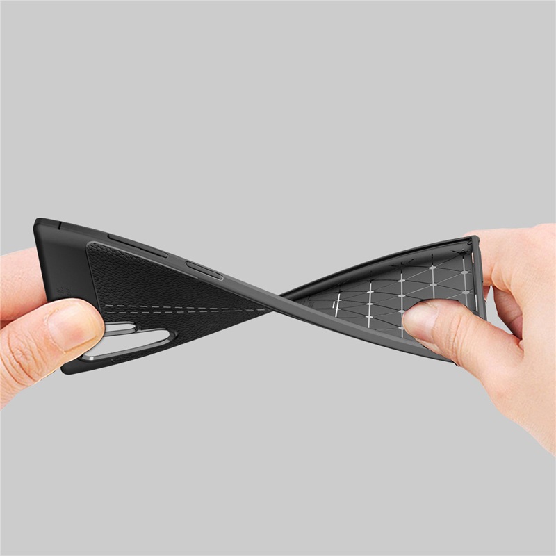 Ốp lưng silicon dẻo giả da Auto Focus cao cấp dành cho Samsung Note 10 Plus - Hàng chính hãng