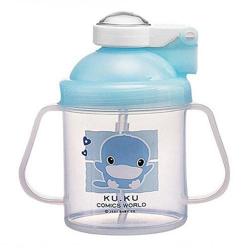 Bình nước ống hút có tay cầm nhựa PP cao cấp KUKU KU5321 250ml