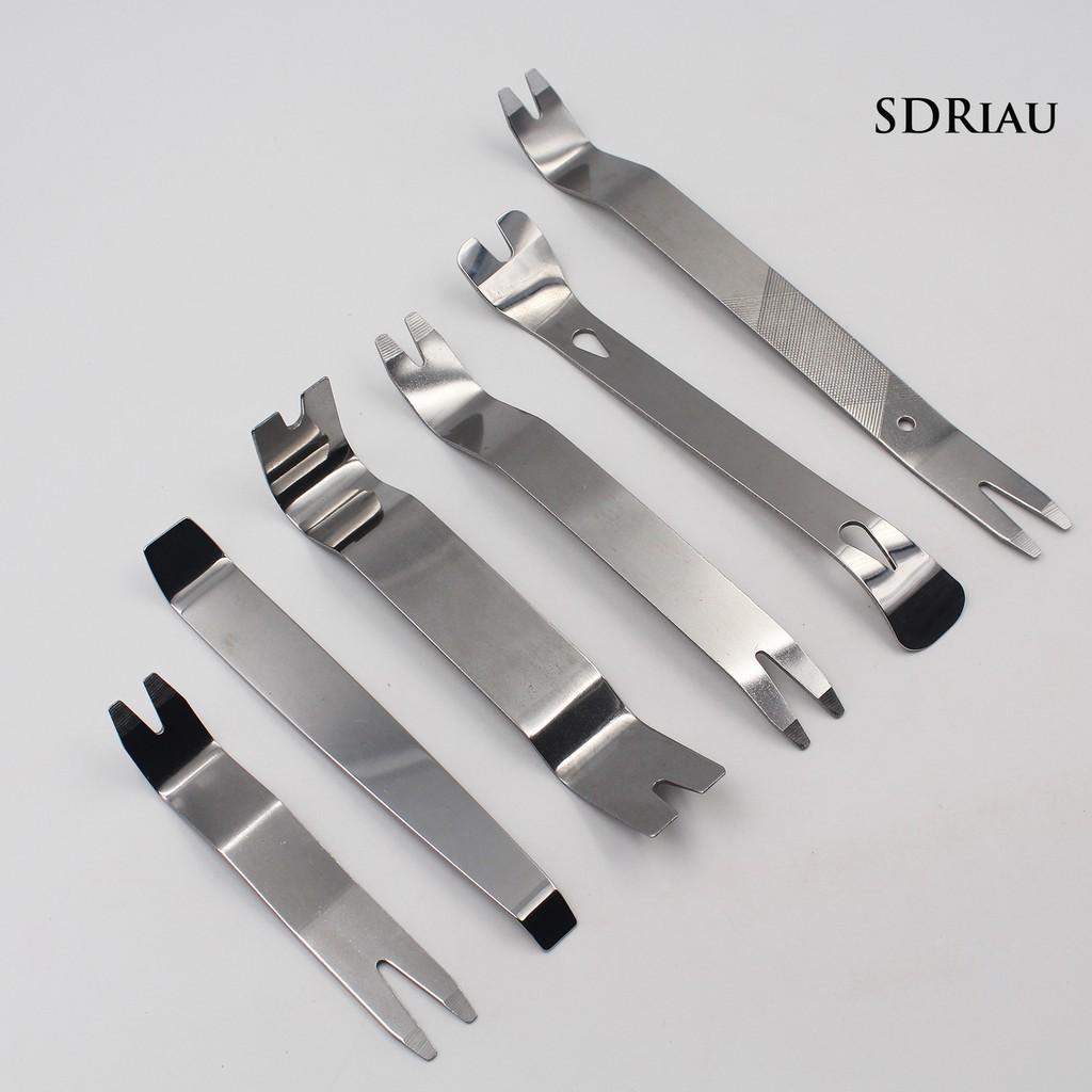 Bộ 6 Dụng Cụ Mở Dàn Âm Thanh Bằng Thép Không Gỉ Cho Xe Hơi