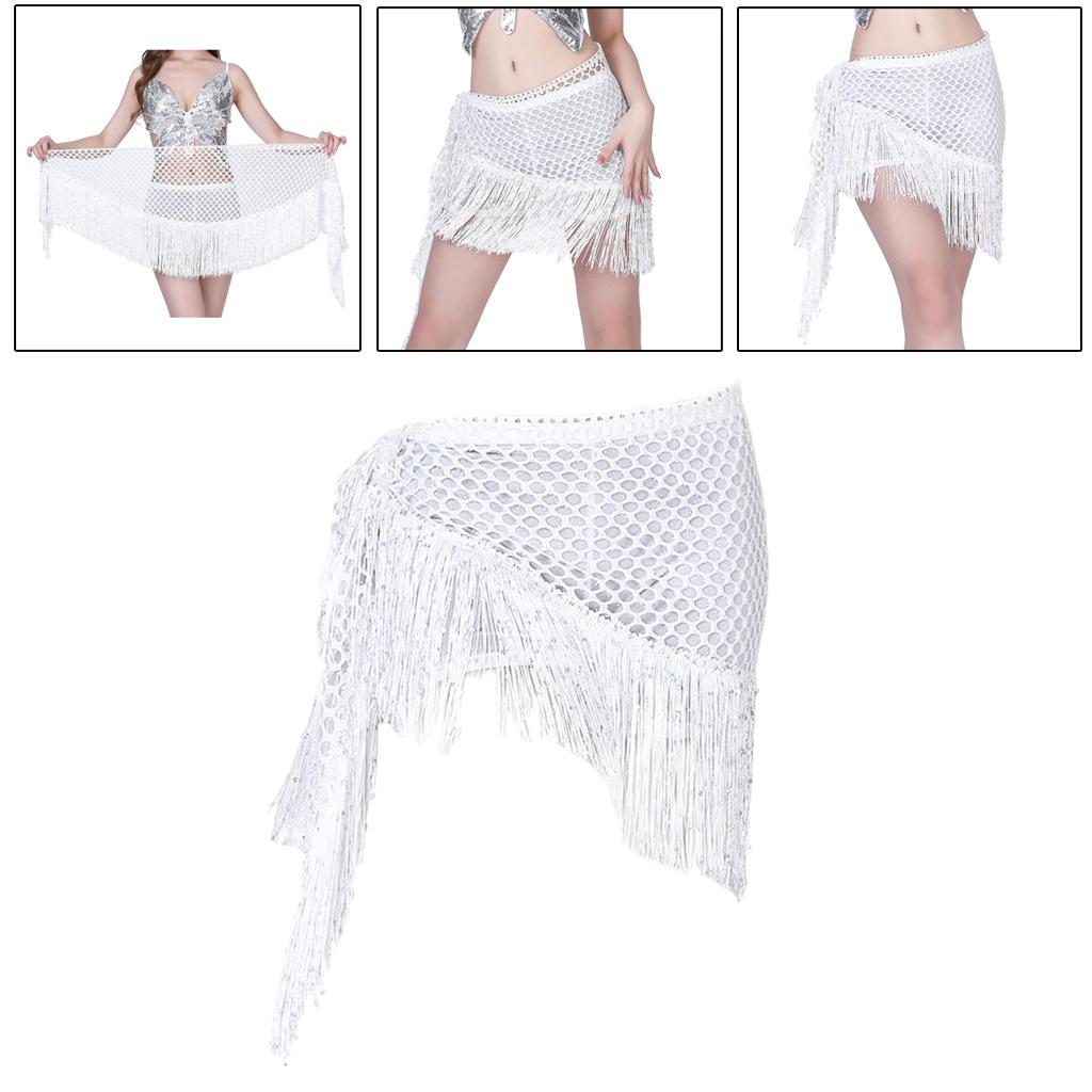Hip Scarf for Belly Dance, Women Belly Dancing Hip Scarf Wrap Skirts for Bellydance, or Yoga Class
