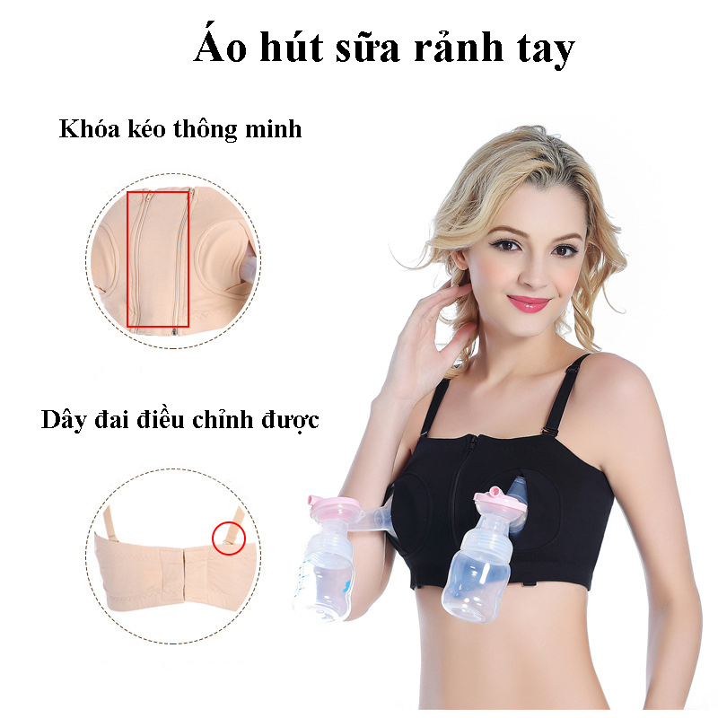 Áo Hút Sữa Rảnh Tay FatzBaby Có Dây Chất Vải Xịn Mịn Ôm Chặt Bầu Ngực Hút Sữa Dễ Dàng, Áo Ngực Vắt Sữa Kiêm Áo Lót Tiện Lợi, Thoáng Mát Không Gây Khó Chịu