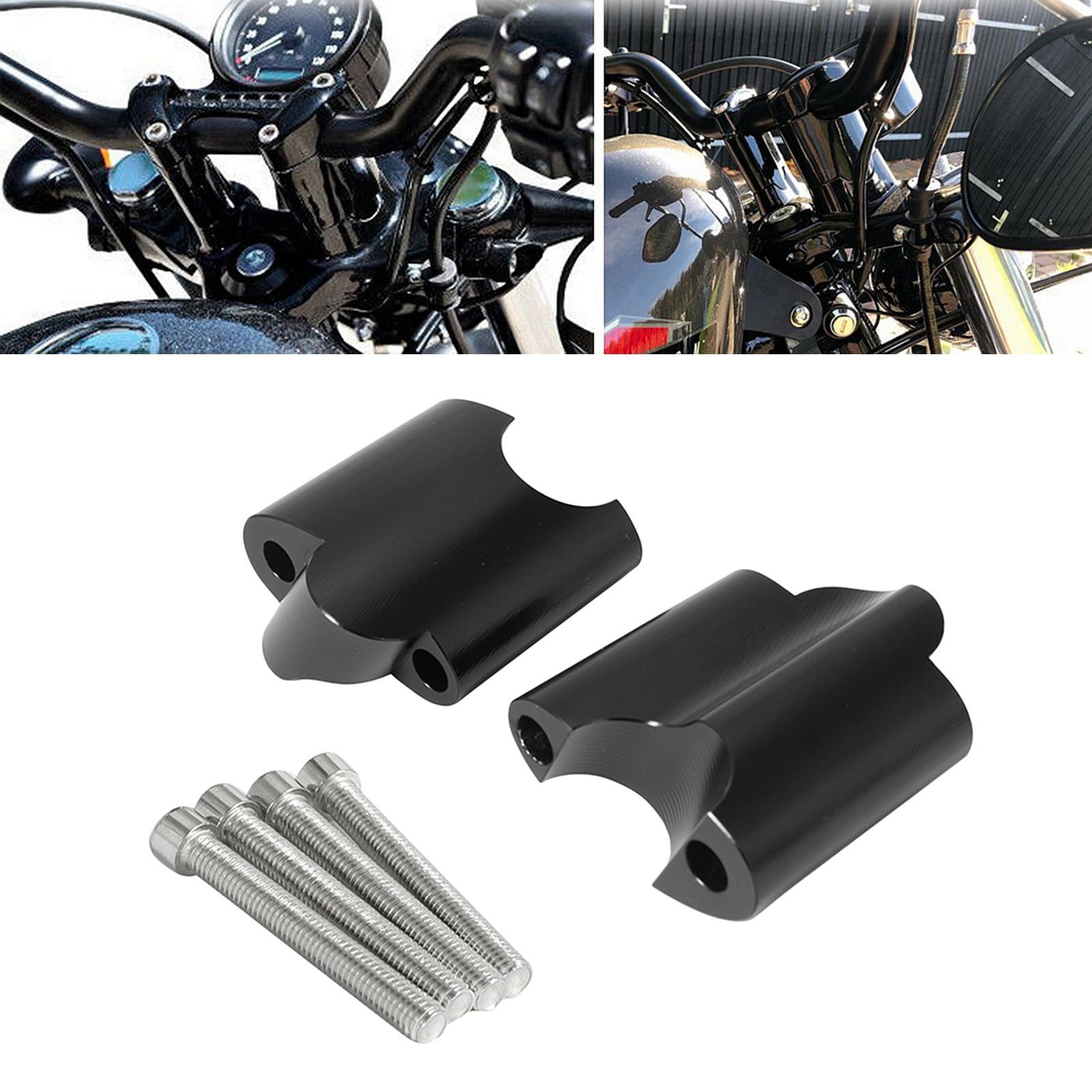 2 Pieces Motorcycle Handlebar Riser Clamp, Replacement for XL 1200x