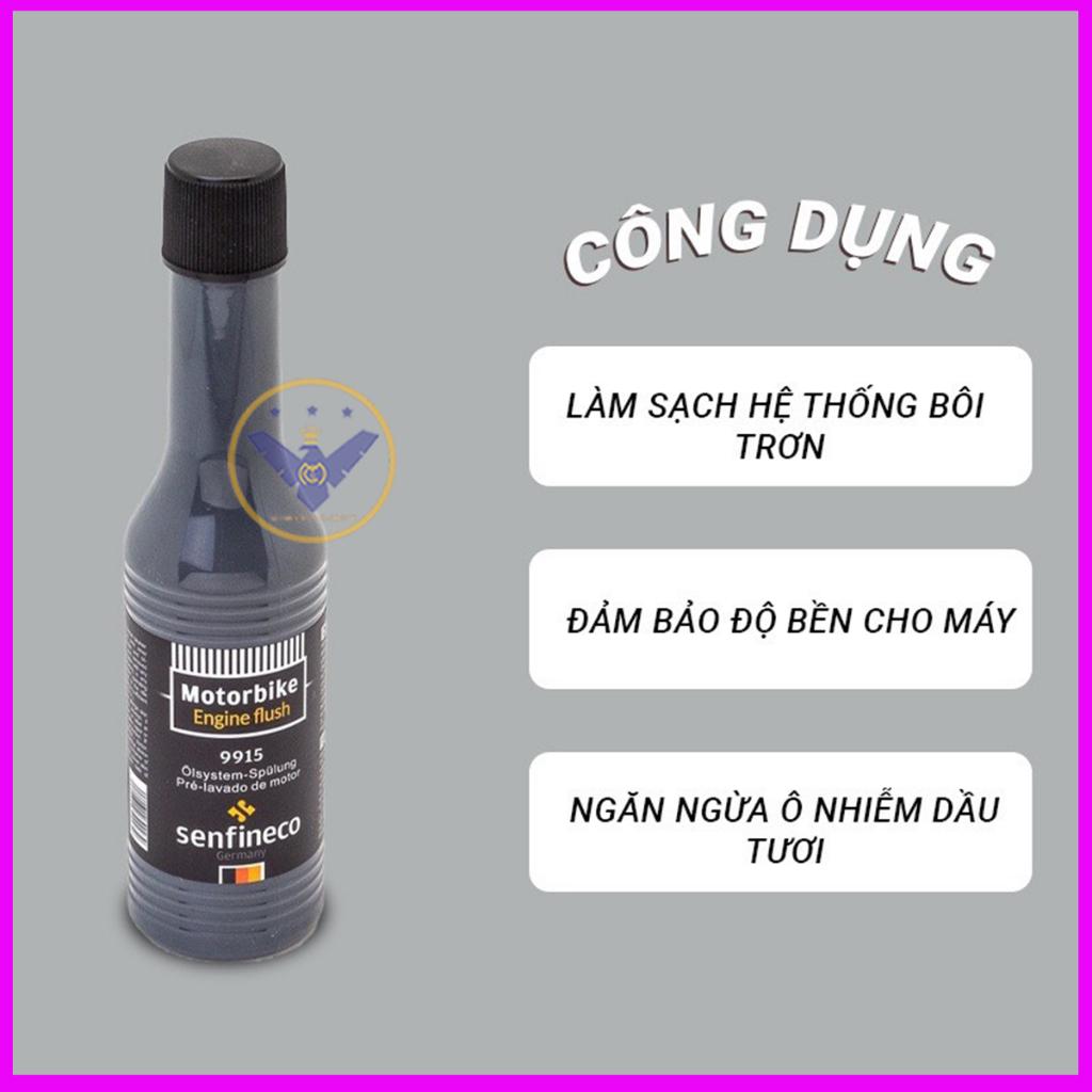 Súc Rửa Động Cơ Xe Máy Senfineco 9915  Motorbike Engine Flush – 100ML  loại bỏ các cặn bám và chất dơ bên trong động cơ