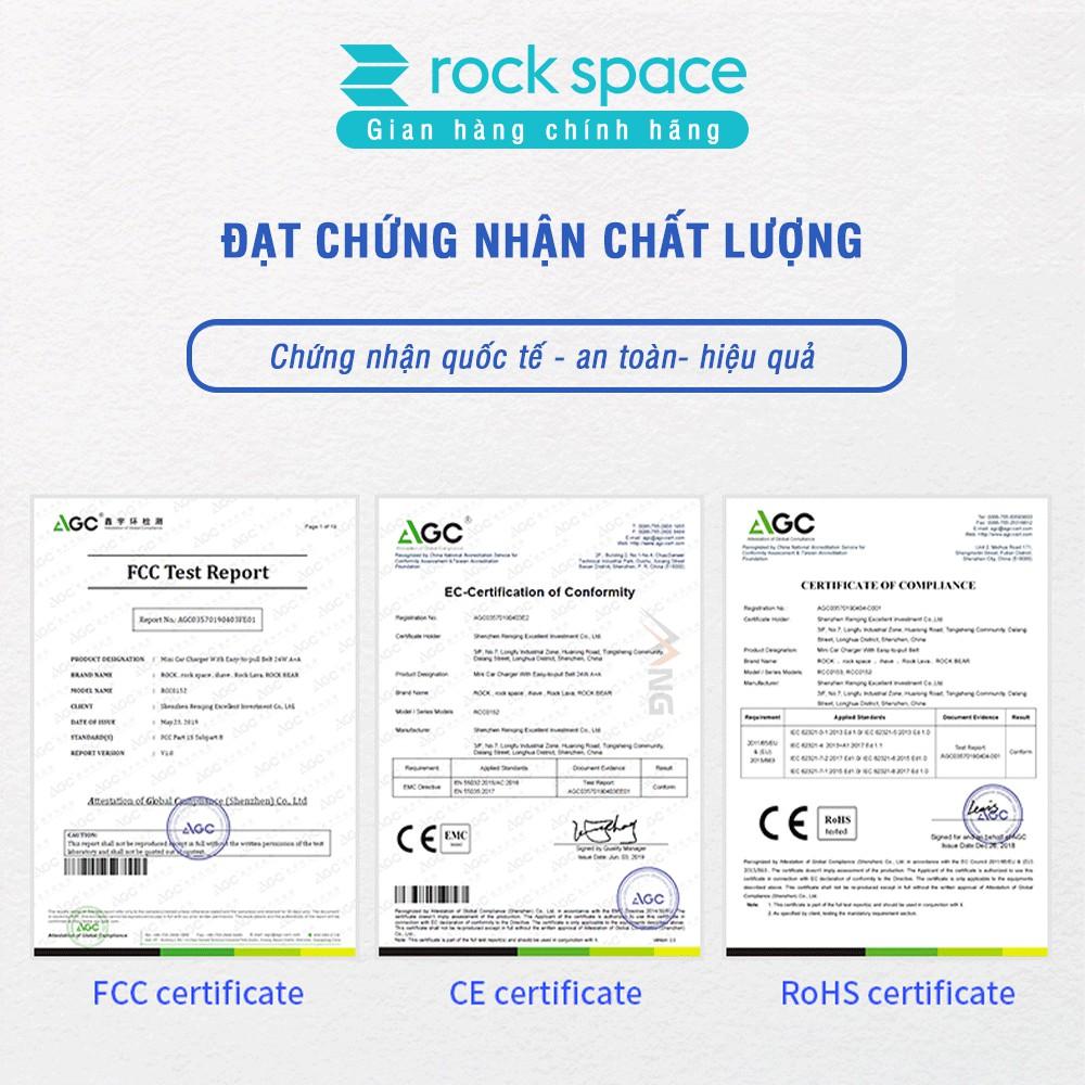 Tẩu sạc ô tô, xe hơi 2 cổng Rockspace H8 sạc nhanh - Hàng chính hãng 