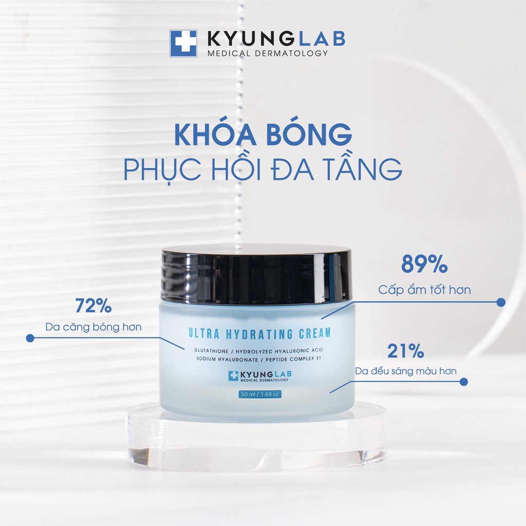 Kem dưỡng ẩm, khóa bóng phục hồi đa tầng KYUNG LAB ULTRA HYDRATING CREAM 50ml