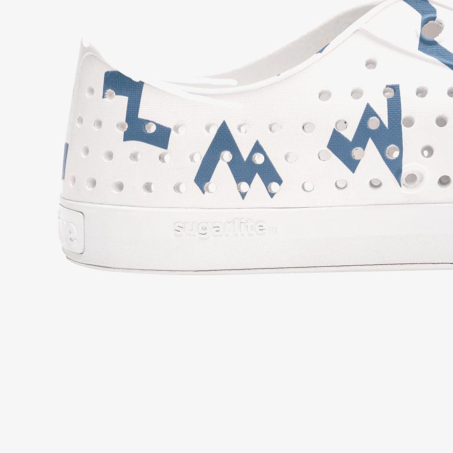 Giày Lười Unisex Native Jefferson Print - Shell White/ Shell White/ Oasis Wiggle - 42.5