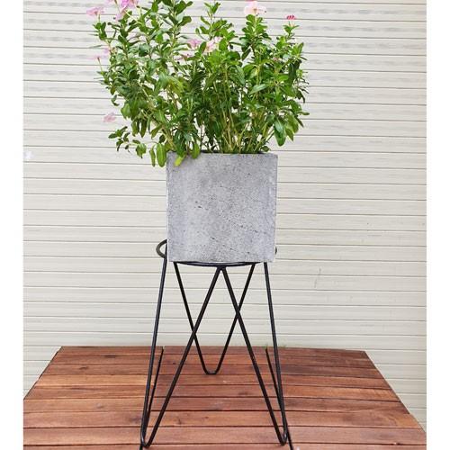 Combo 4 chậu trồng hoa vuông đá tổ ong tự nhiên không cần tưới nhiều nước
