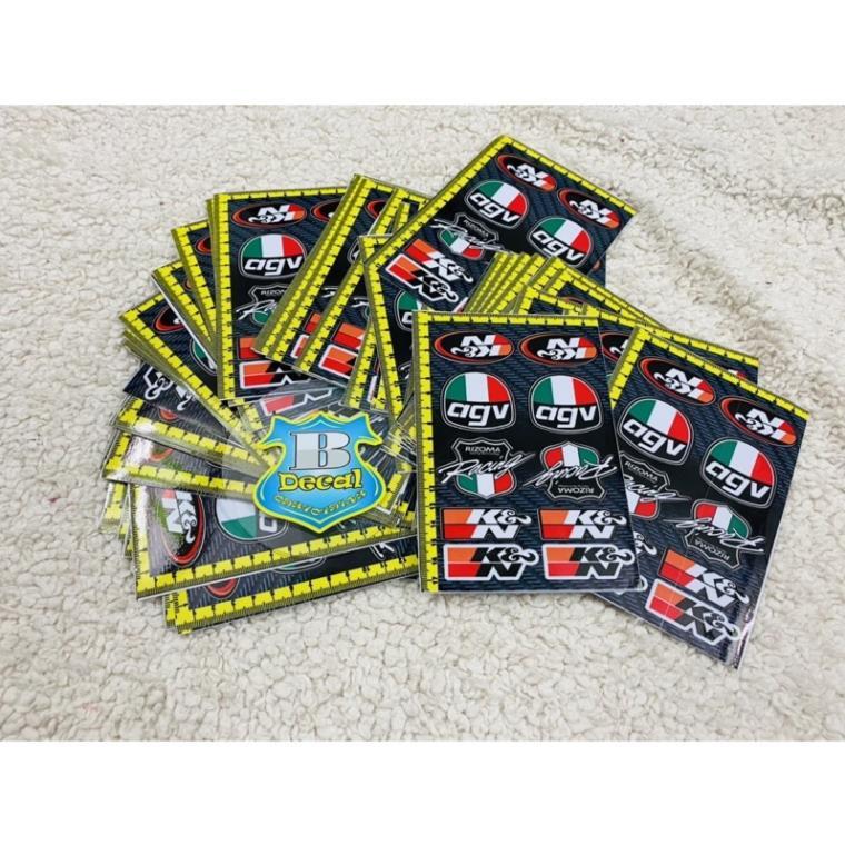 Tem logo Sticker AGV,K&N
