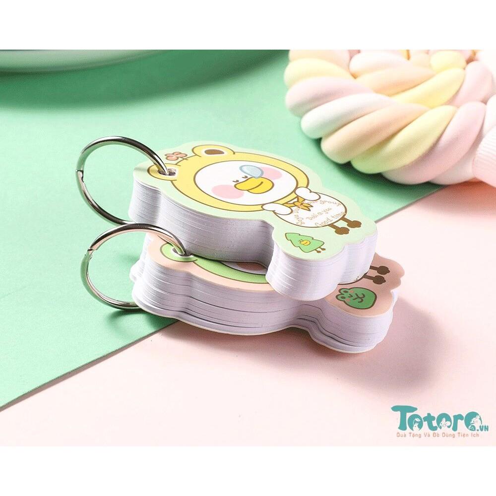 Tệp giấy bìa ghi chú Pastel Soya Duck - 5x7.3cm