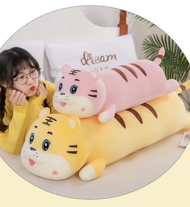 Gấu Bông Hổ Nằm Siêu Đẹp Size 60cm/85cm/1m1 - Gối Ôm con Cọp Nằm