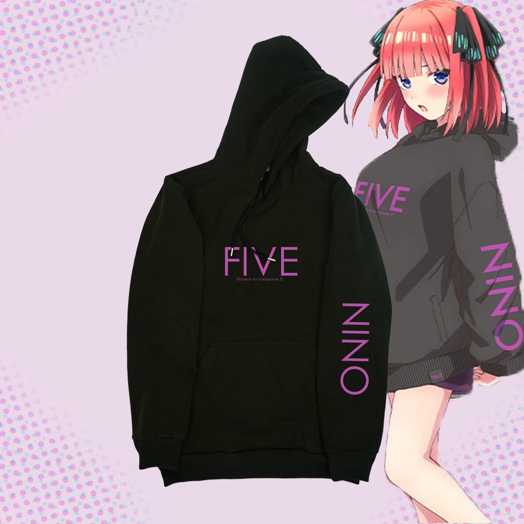 Áo hoodie form rộng Unisex Anime Gotoubun no Hanayome ^ FIVE - Nino Nakano độc đẹp siêu HOT