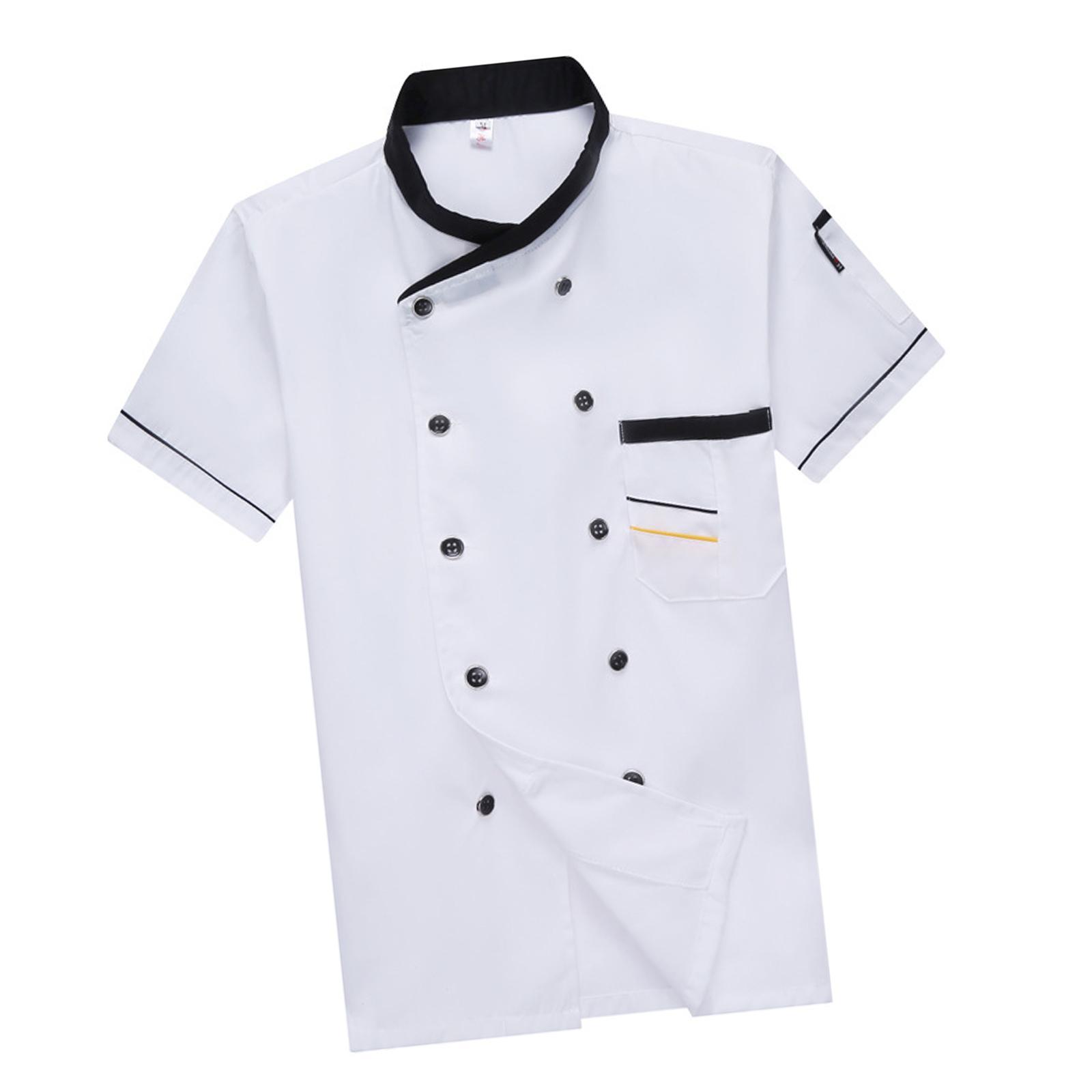 Jacket Shirt Coat Men Women Clothes Work Wear for Cafe Cooking M